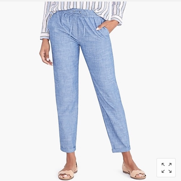 J. Crew Factory Pants - NWT Jcrew factory Chambray drawstring pant